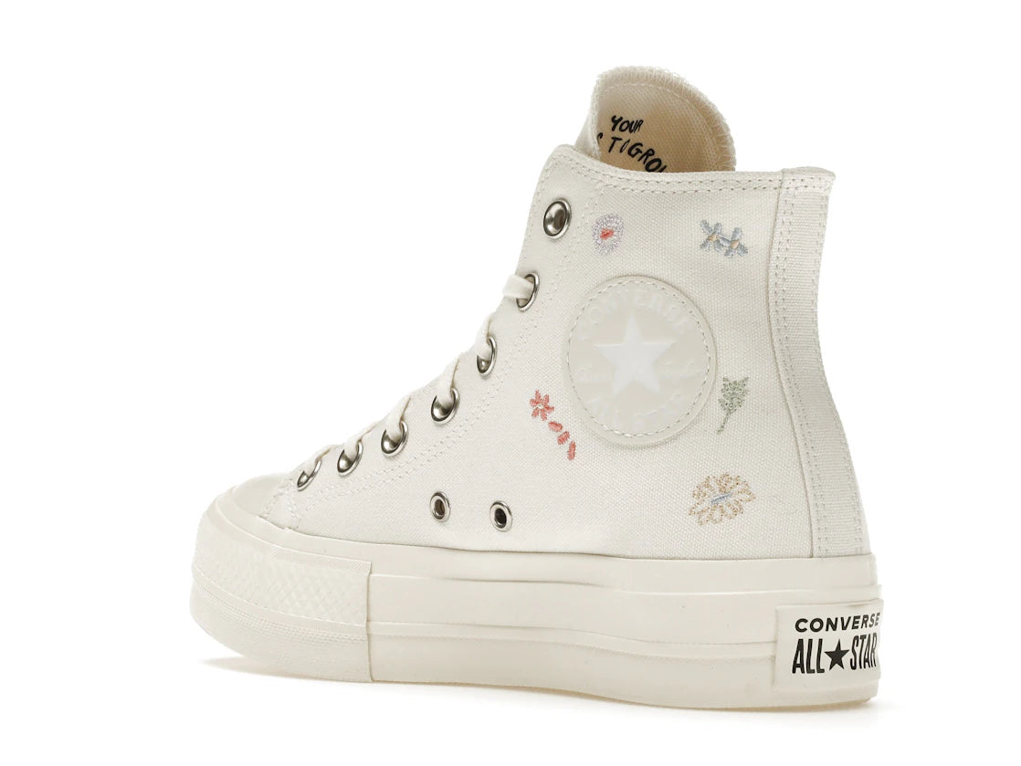 Converse Chuck Taylor All Star Lift Hi Things To Grow Egret - vue secondaire B