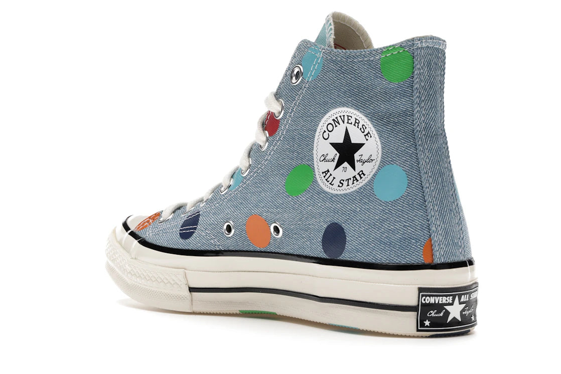 Converse Chuck Taylor All Star 70 Hi Golf Wang Denim Polka Dots - vue secondaire B
