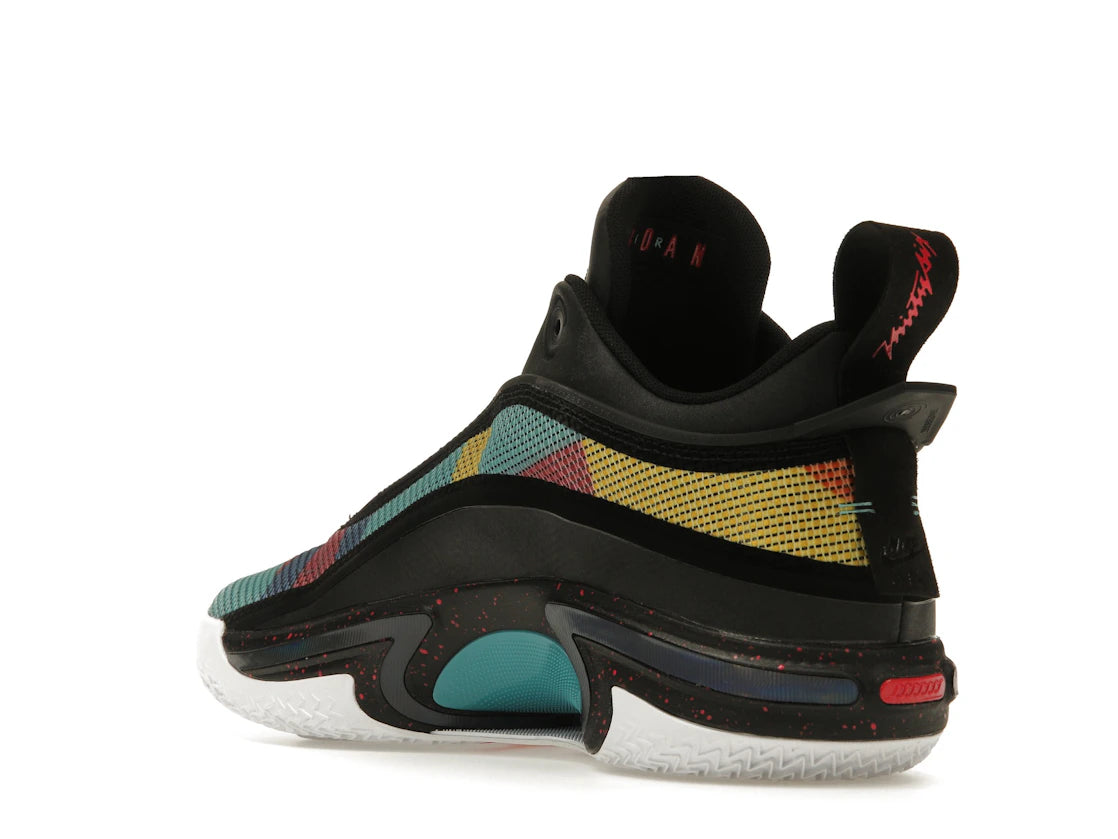 Jordan 36 Low Black Multi-Color - vue secondaire B
