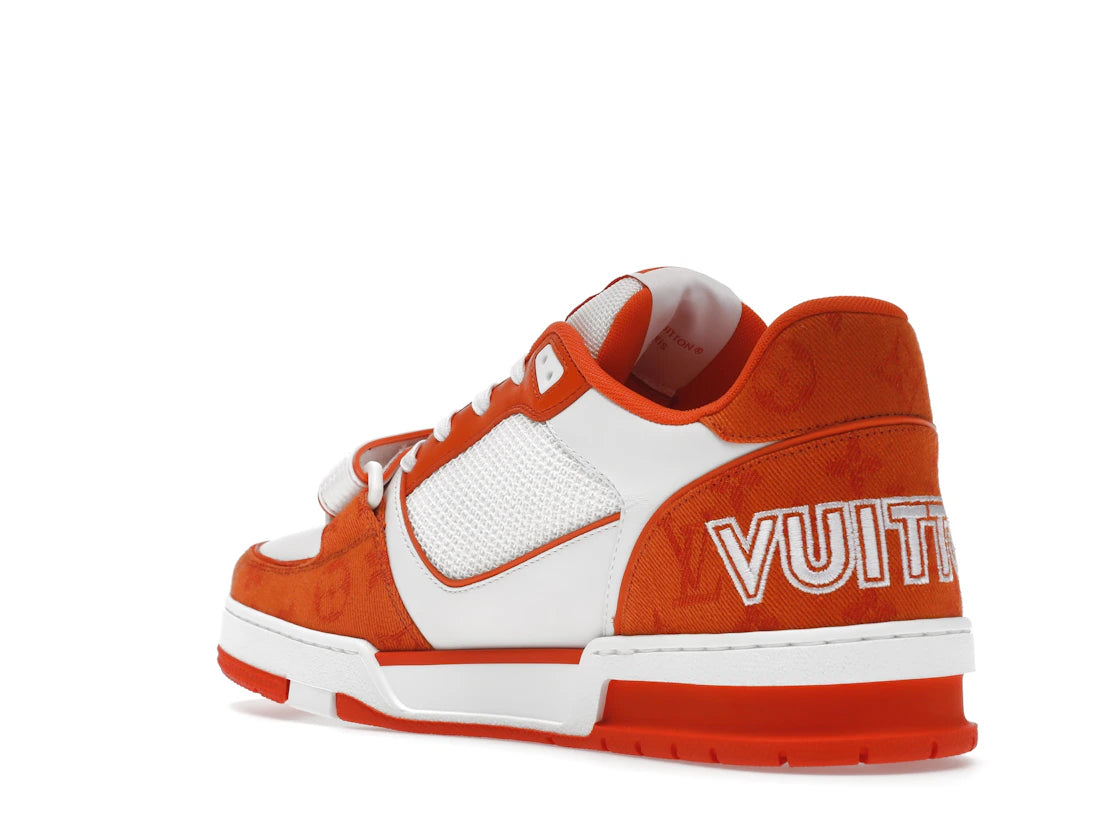 Louis Vuitton Trainer Monogram Denim Orange - vue secondaire B