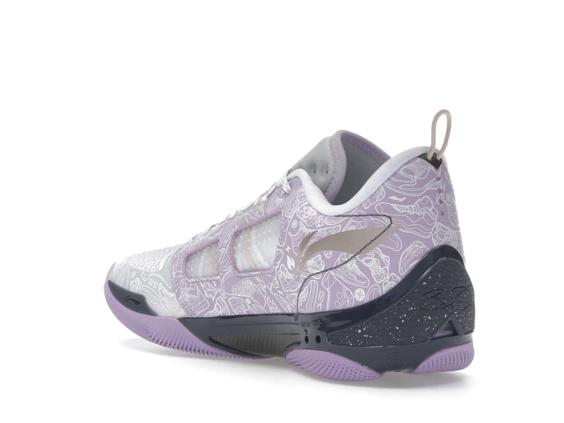 Li-Ning Way Of Wade 808 4 Ultra White Purple - vue secondaire B