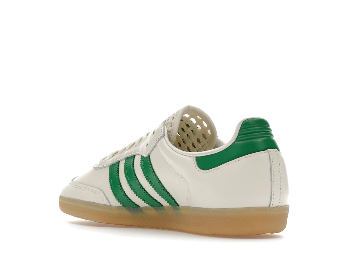 adidas Samba OG Basketweave Tongue Off White Green (Women's) - vue secondaire B