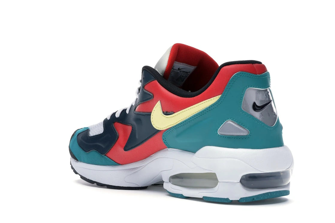 Nike Air Max2 Light Habanero Red Navy Emerald - vue secondaire B