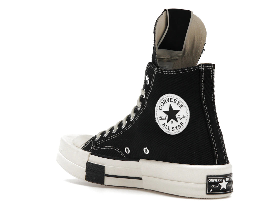 Converse TURBODRK Chuck Taylor All Star 70 Hi Rick Owens DRKSHDW Black - vue secondaire B