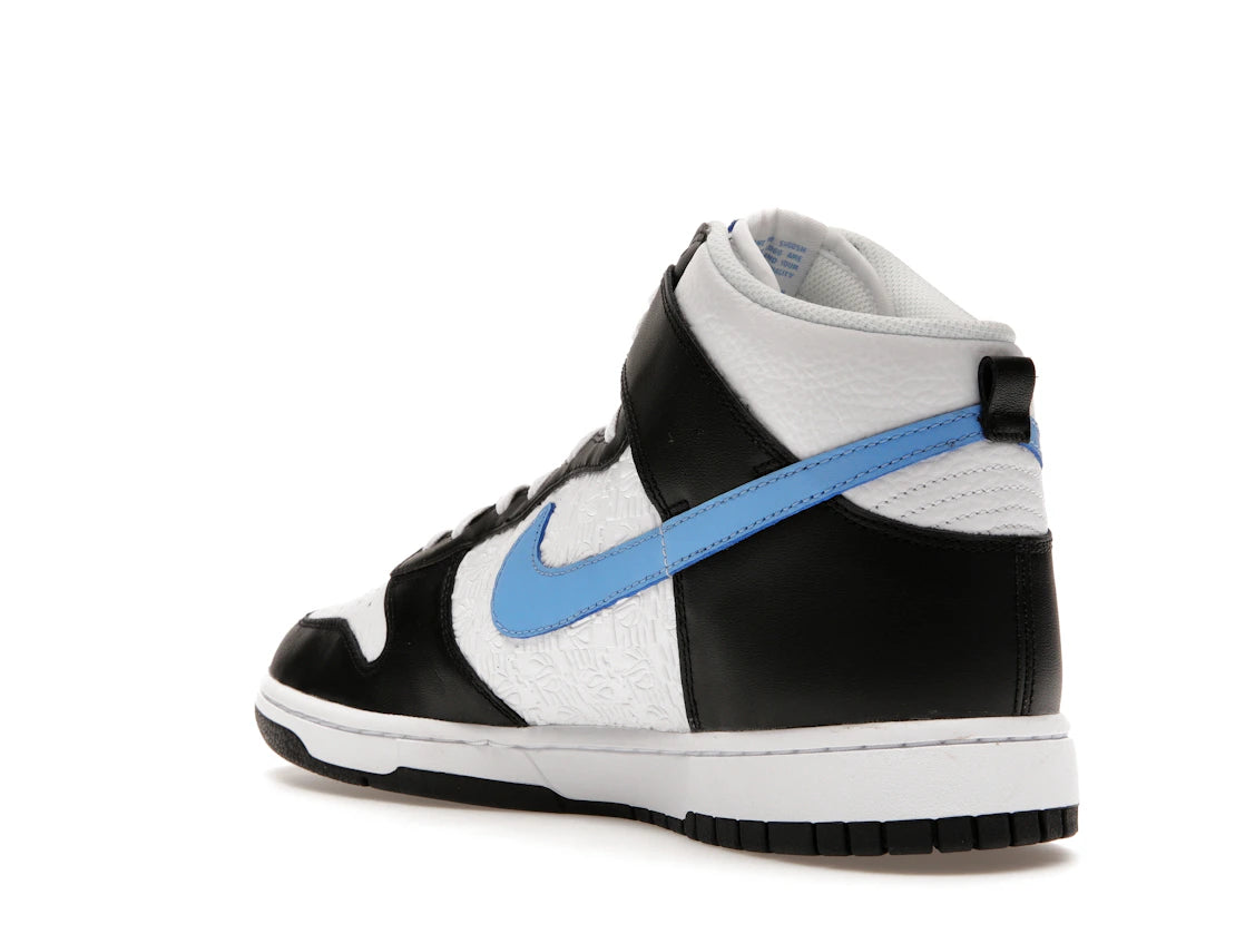 Nike Dunk High Retro FLC Black University Blue White - vue secondaire B