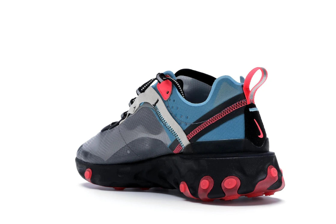 Nike React Element 87 Blue Chill Solar Red - vue secondaire B