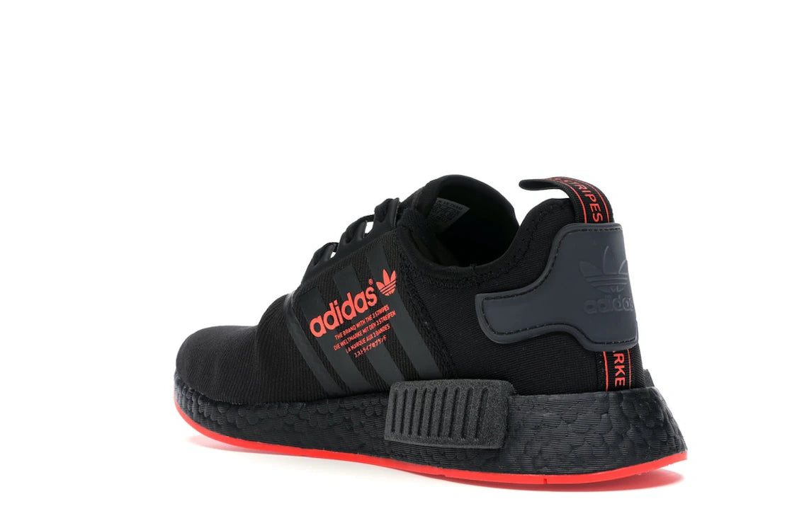 adidas NMD R1 Core Black Solar Red Line - vue secondaire B
