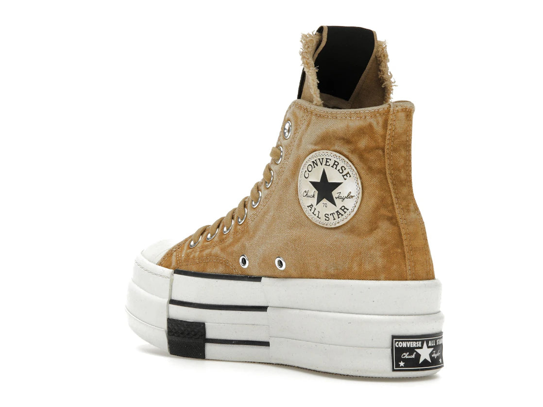 Converse DBL DRKSTAR Chuck Taylor All Star 70 Hi Rick Owens DRKSHDW Overdye Blonde - vue secondaire B