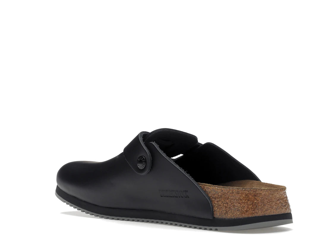 Birkenstock Boston Super Grip Leather Black - vue secondaire B