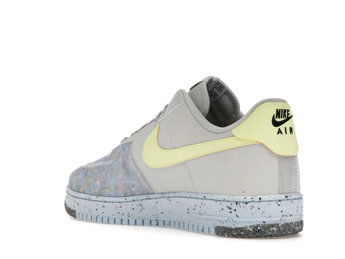 Nike Air Force 1 Crater Pure Platinum Barely Volt - vue secondaire B