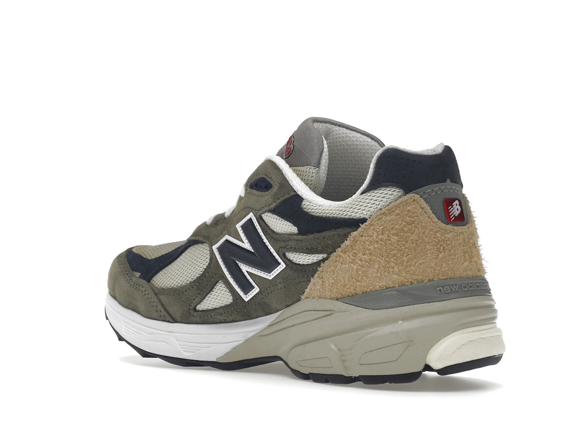 New Balance 990v3 MiUSA Grey Blue Olive - vue secondaire B
