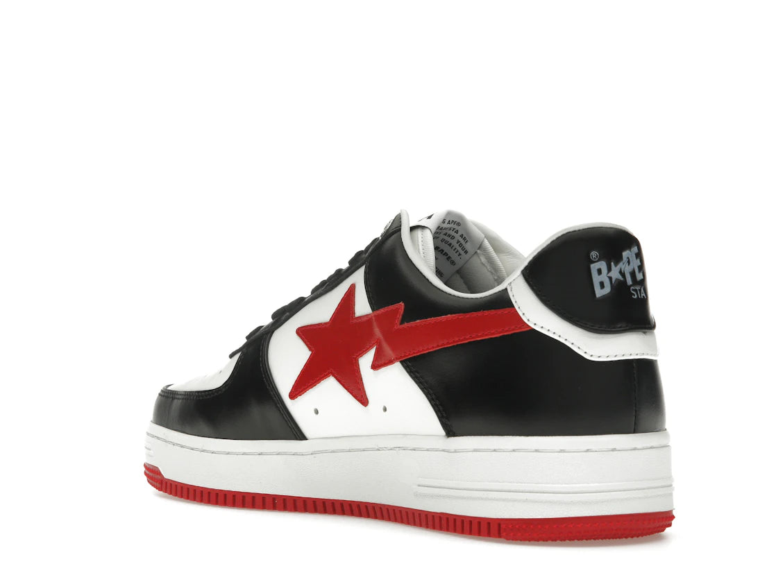 A Bathing Ape Bape Sta #3 M2 White Black Red - vue secondaire B