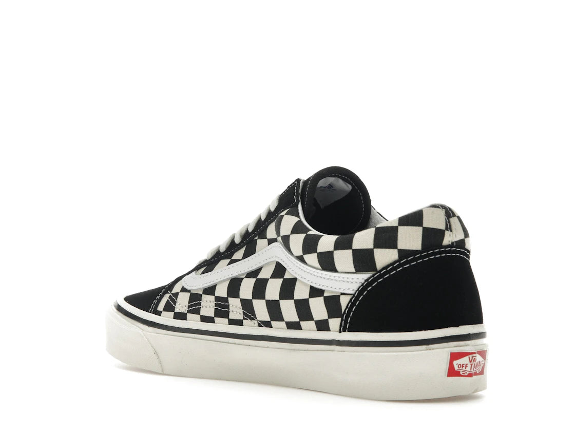 Vans Old Skool 36 DX Anaheim Factory Black White Checkerboard - vue secondaire B
