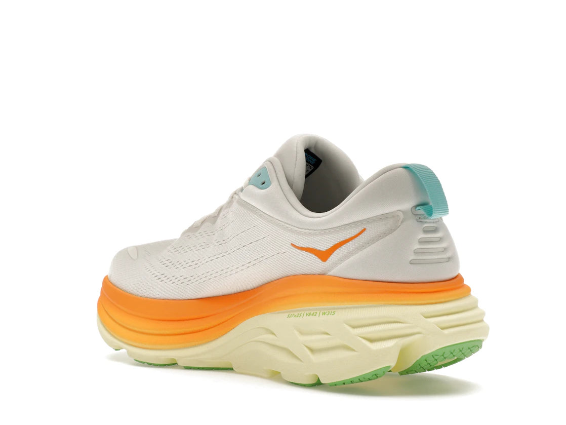 Hoka One One Bondi 8 Blanc De Blanc Solar - vue secondaire B