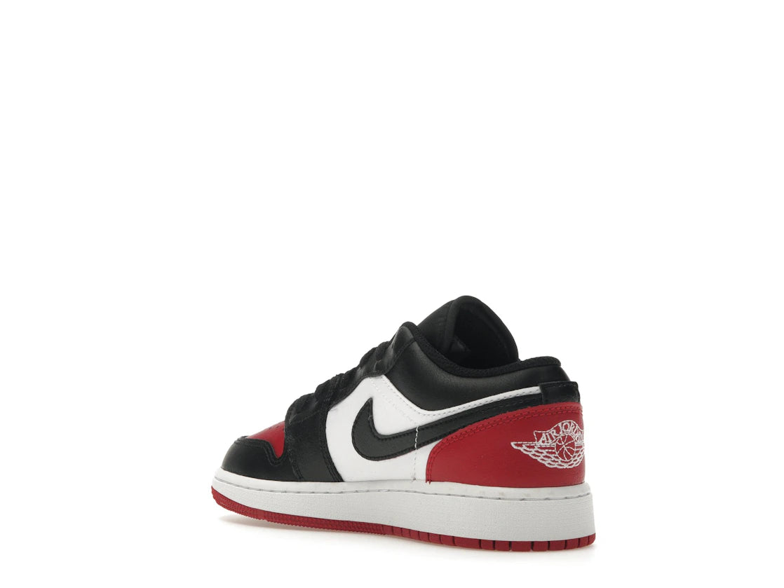 Jordan 1 Low Bred Toe 2.0 (GS) - vue secondaire B