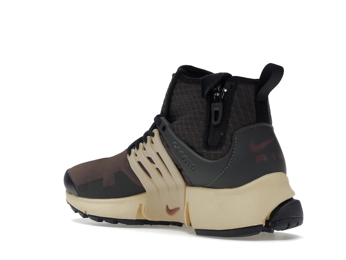 Nike Air Presto Mid Utility Baroque Brown Sesame Sequoia Canyon Rust - vue secondaire B
