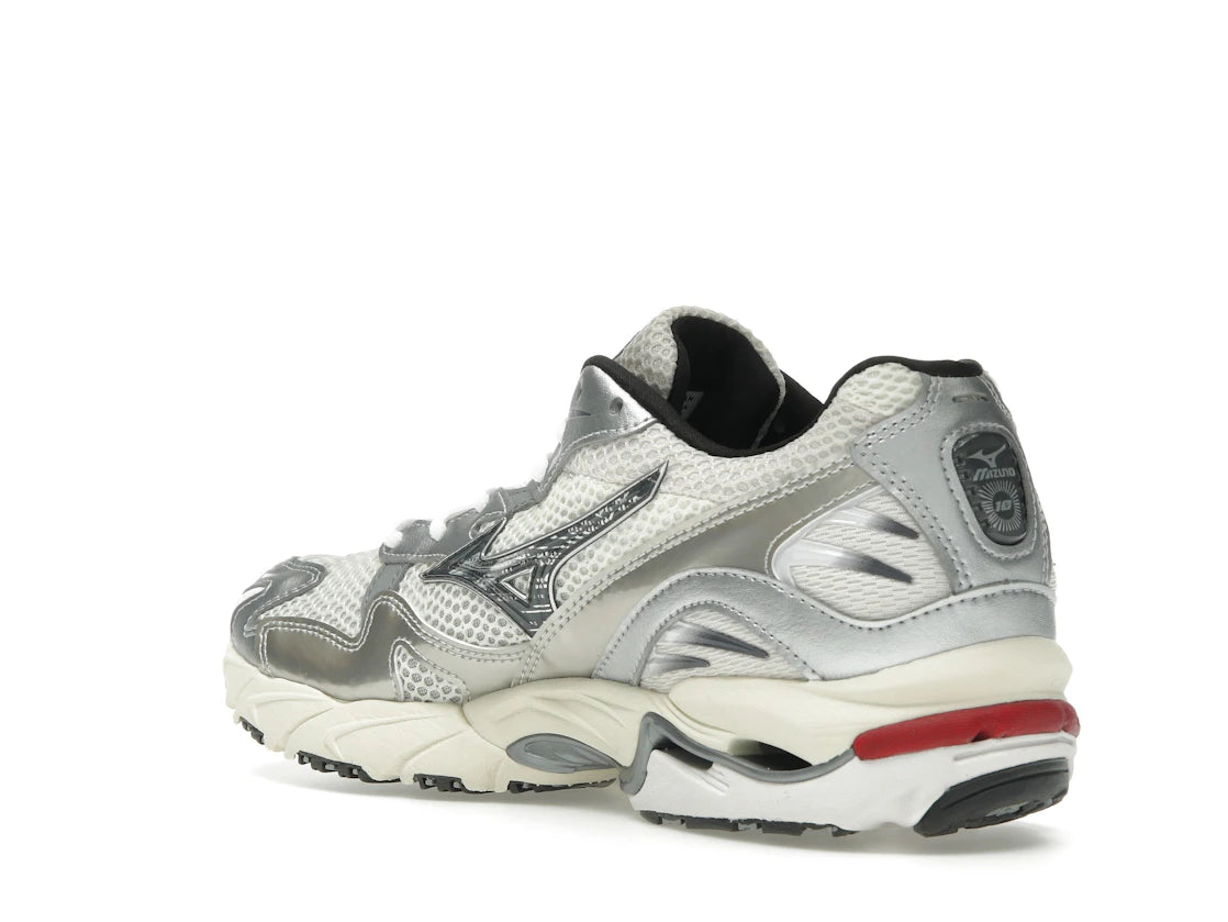 Mizuno Wave Rider 10 White Black Rythmic Red - vue secondaire B