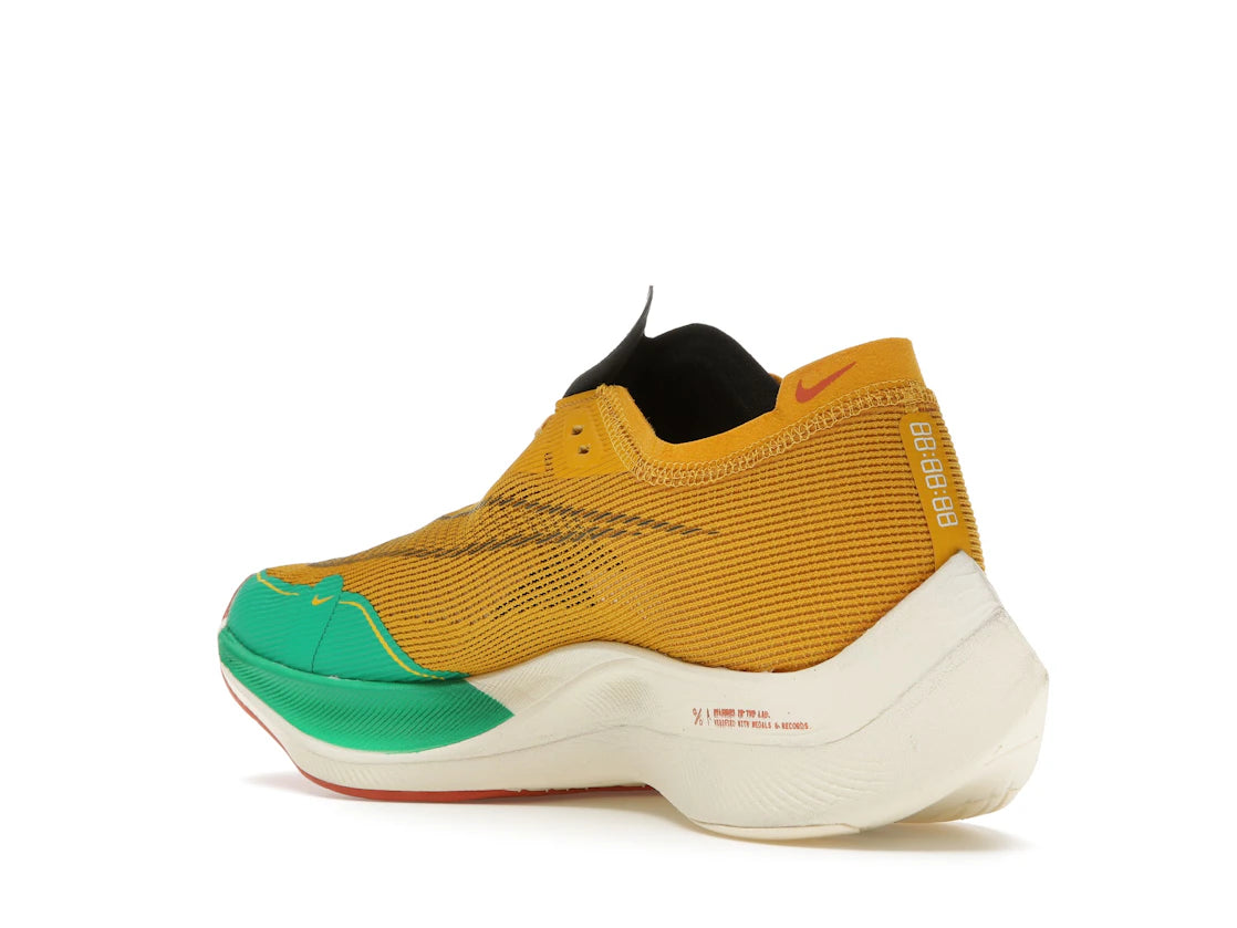 Nike ZoomX Vaporfly Next% 2 1972 Dark Sulfur Stadium Green - vue secondaire B