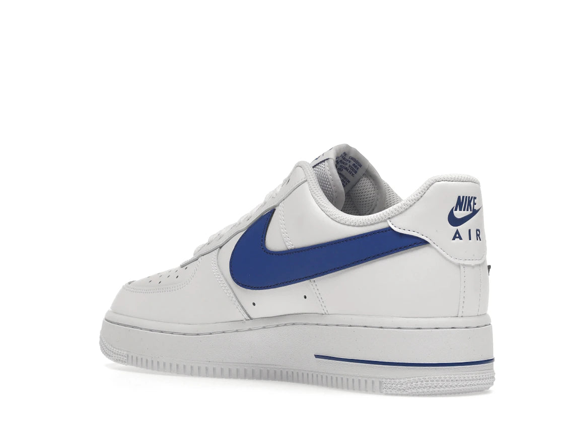 Nike Air Force 1 Low '07 FM Cut Out Swoosh White Game Royal - vue secondaire B