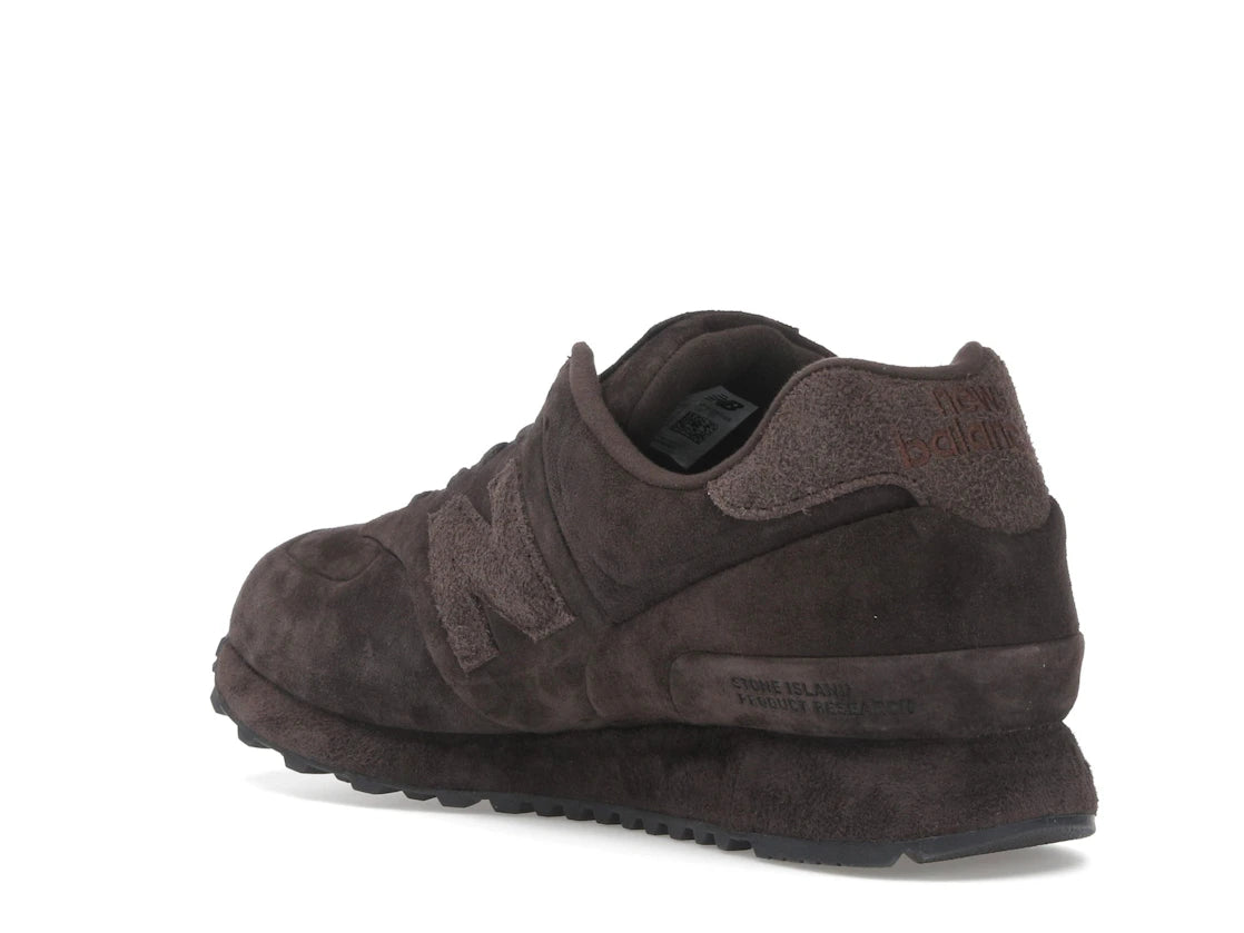 New Balance 574 Legacy Stone Island Ghost Dunkelbraun - vue secondaire B