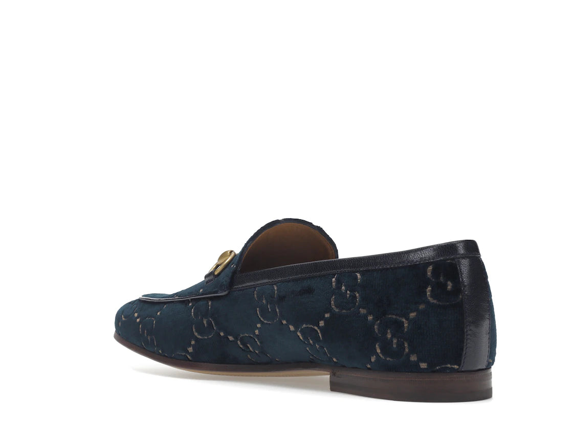 Gucci Jordaan GG Loafer Blue Velvet - vue secondaire B