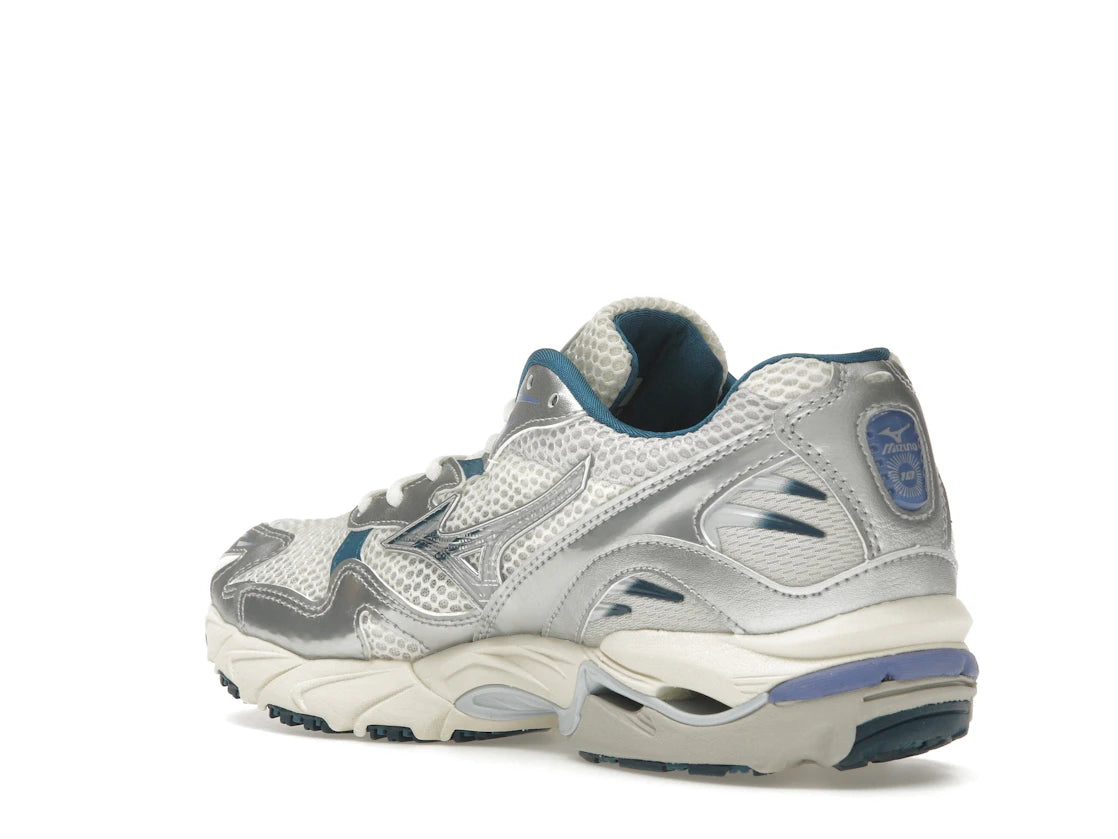Mizuno Wave Rider 10 White Silver Blue - vue secondaire B