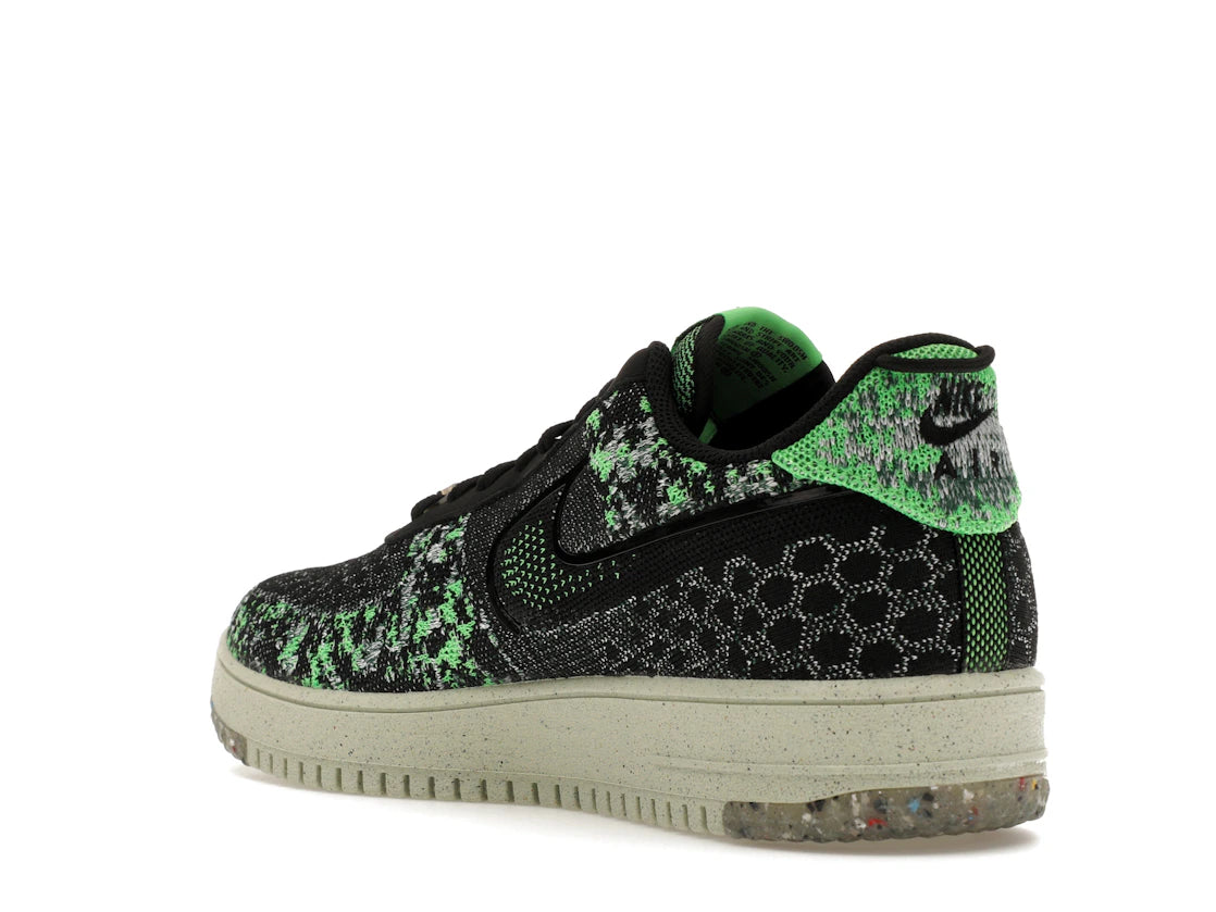 Nike Air Force 1 Low Crater Flyknit Black Volt - vue secondaire B