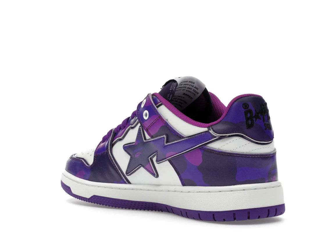 A Bathing Ape Bape SK8 Sta #1 M2 Purple Camo - vue secondaire B