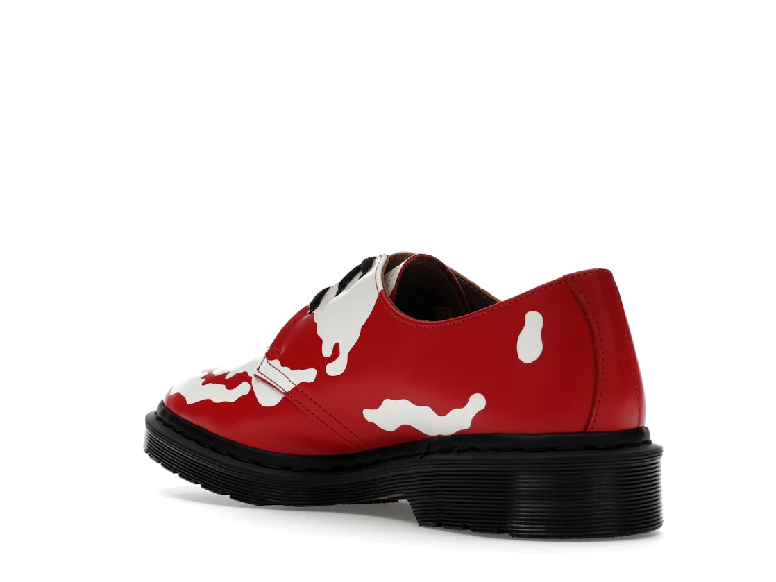 Dr. Martens 1461 3-Eye Shoe Supreme Skull Red White - vue secondaire B