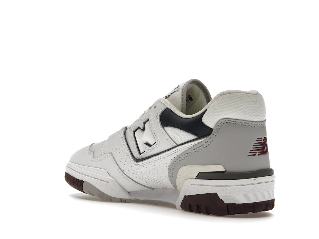 New Balance 550 White Natural Indigo Burgundy - vue secondaire B