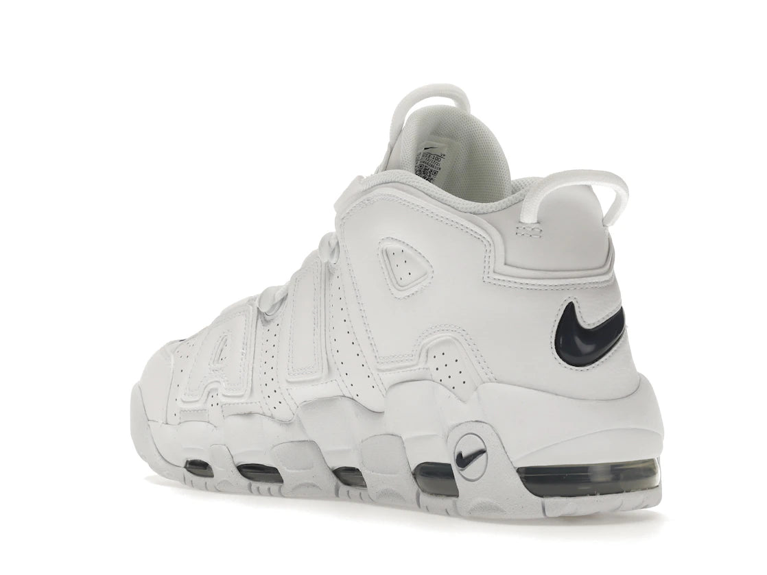 Nike Air More Uptempo 96 White White Midnight Navy - vue secondaire B
