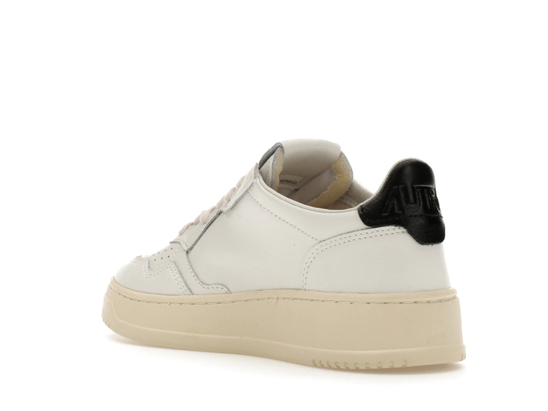 Autry Medalist Leather Low White Black Tab (Women's) - vue secondaire B