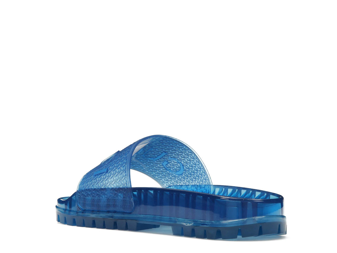 adidas x Gucci Adilette Slide Blue - vue secondaire B