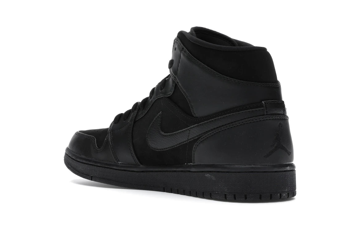 Jordan 1 Mid Triple Black (2014) - vue secondaire B