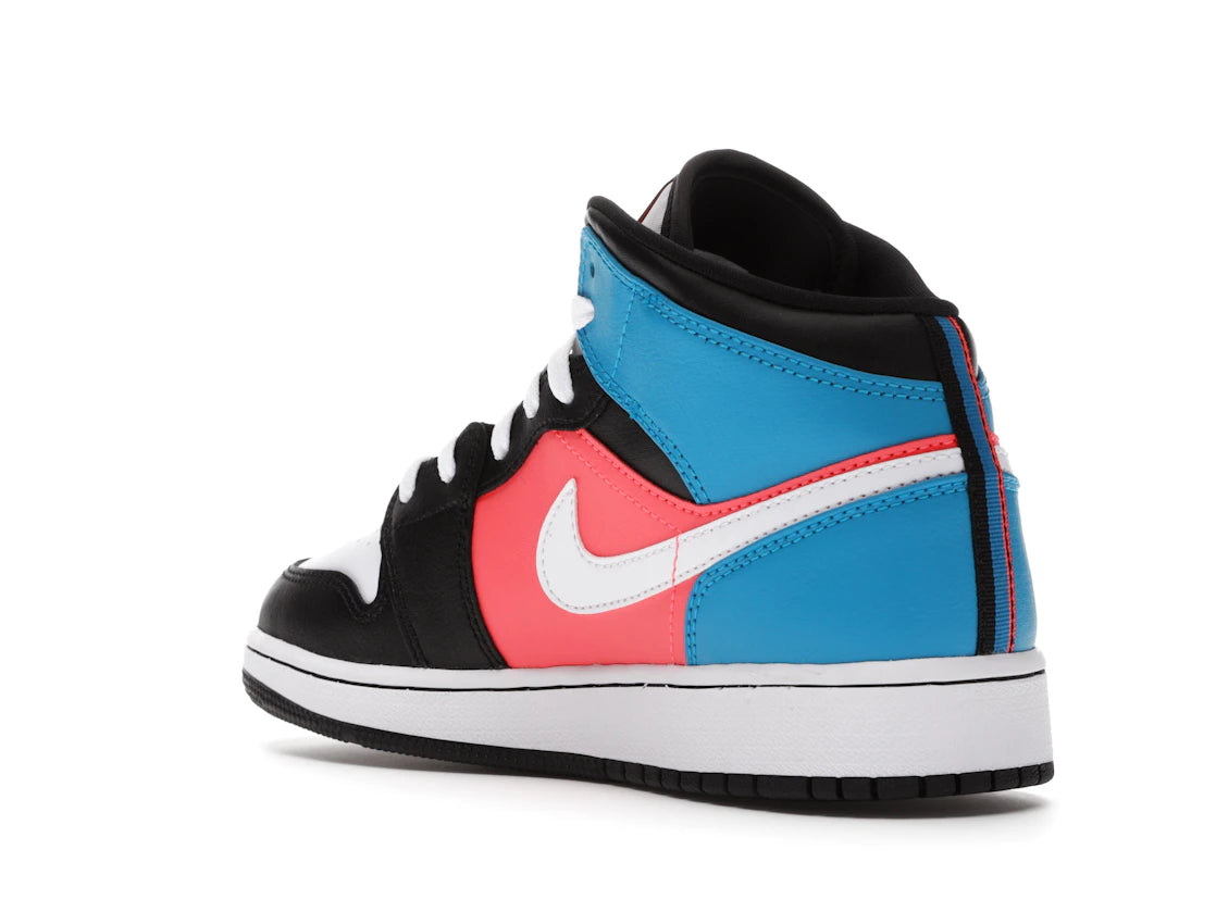 Jordan 1 Mid Tri Color Ribbons (GS) - vue secondaire B