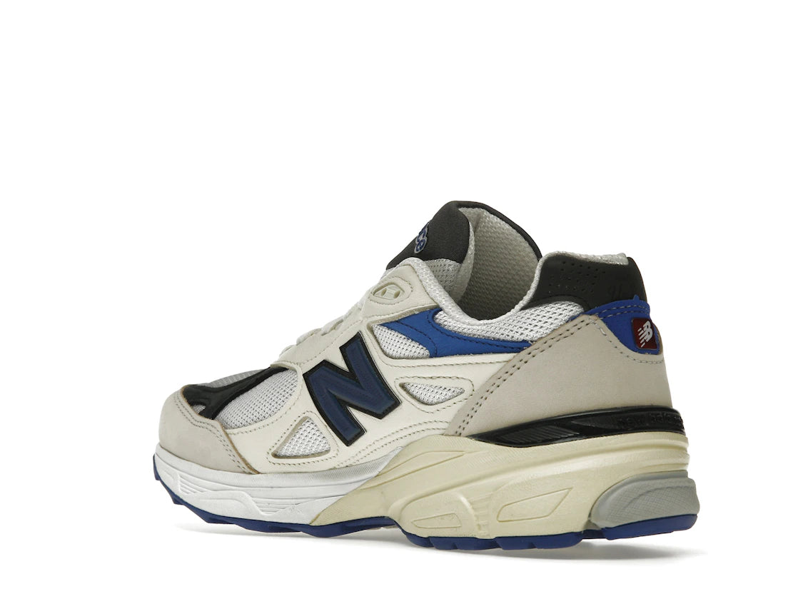 New Balance 990v3 MiUSA White Blue - vue secondaire B