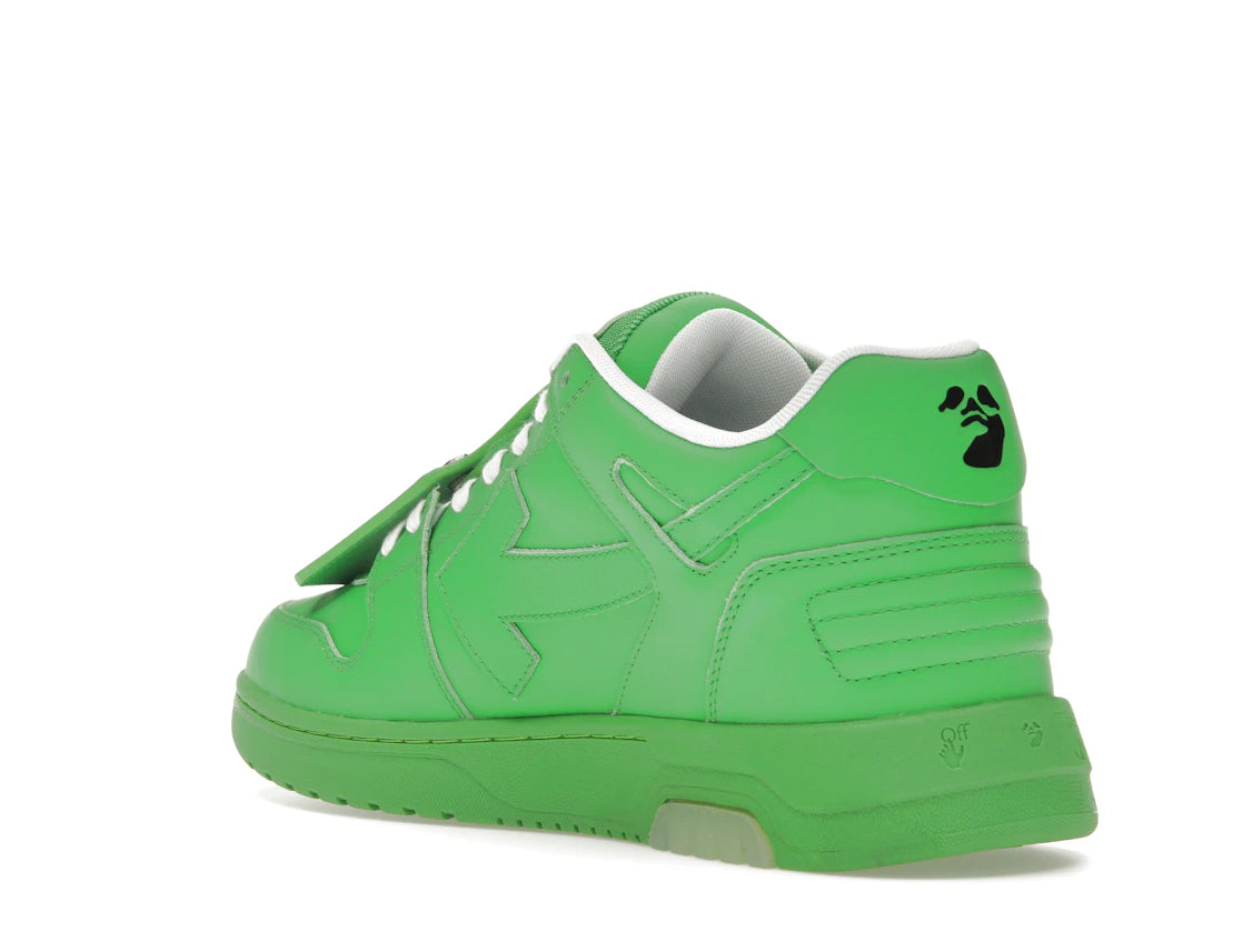 OFF-WHITE Out Of Office OOO Low Tops Green White - vue secondaire B