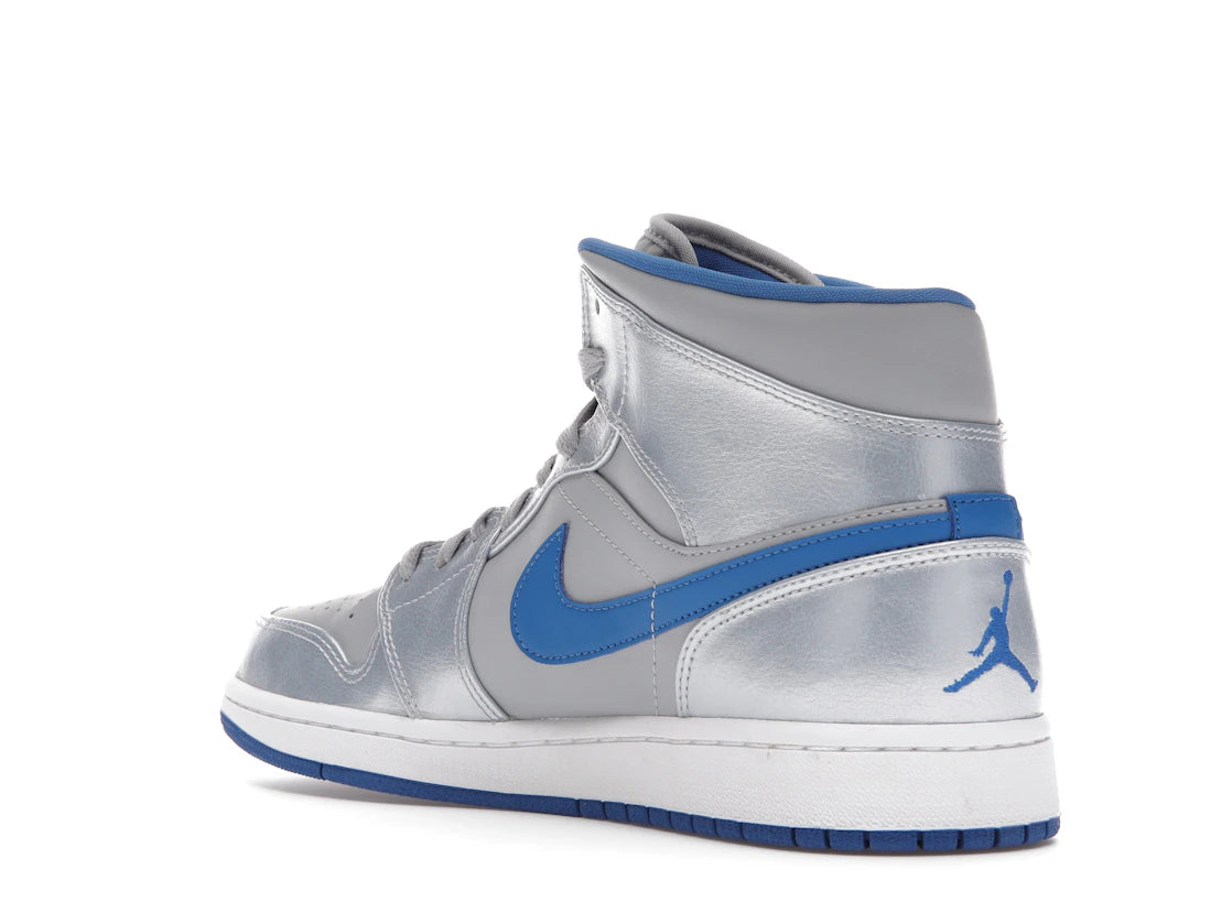 Jordan 1 Mid Wolf Grey Sport Blue - vue secondaire B