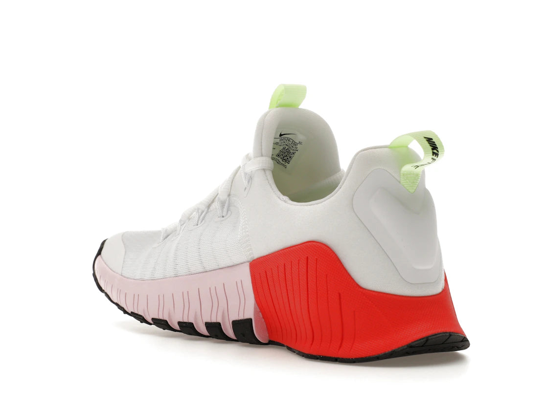 Nike Free Metcon 6 White Barely Volt Bright Crimson Pink Foam (Women's) - vue secondaire B