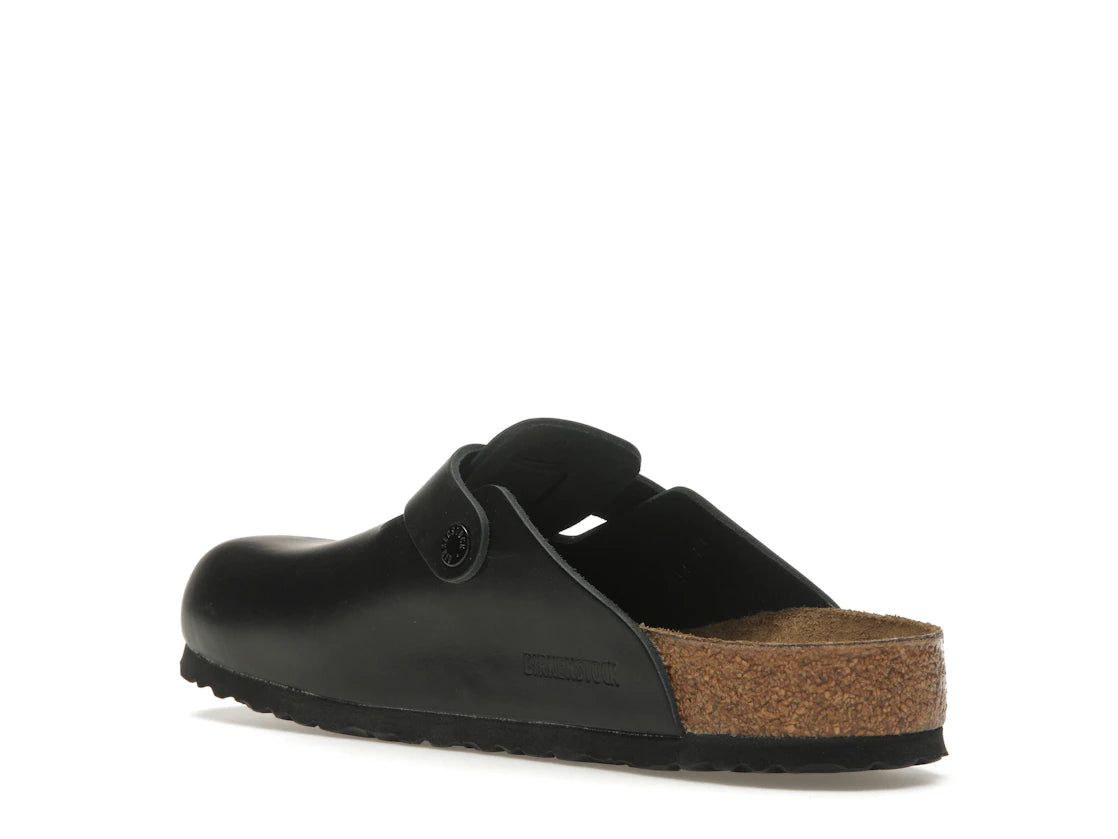 Birkenstock Boston Natural Leather Black - vue secondaire B