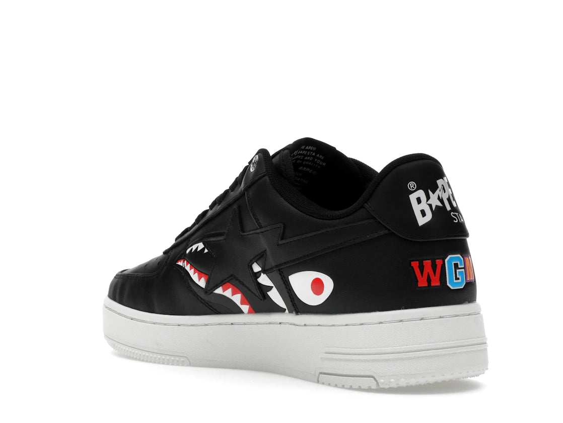 A Bathing Ape Bape Sta Low Shark Pack Black - vue secondaire B