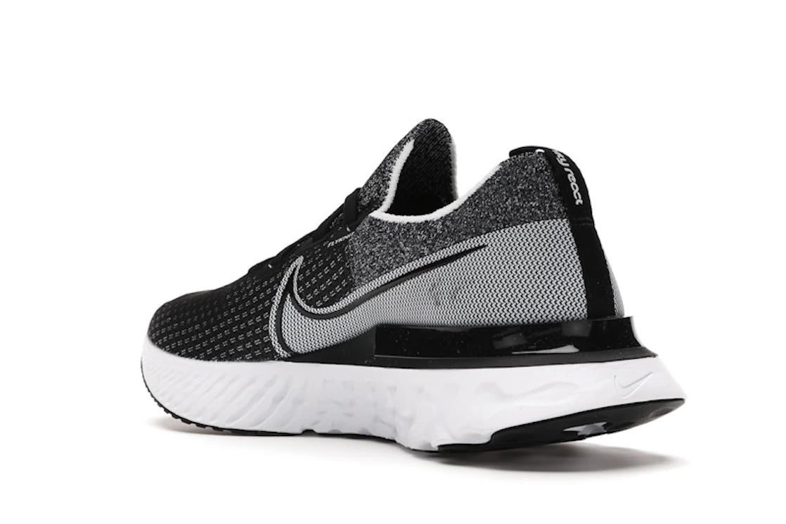 Nike React Infinity Run Flyknit Black White - vue secondaire B