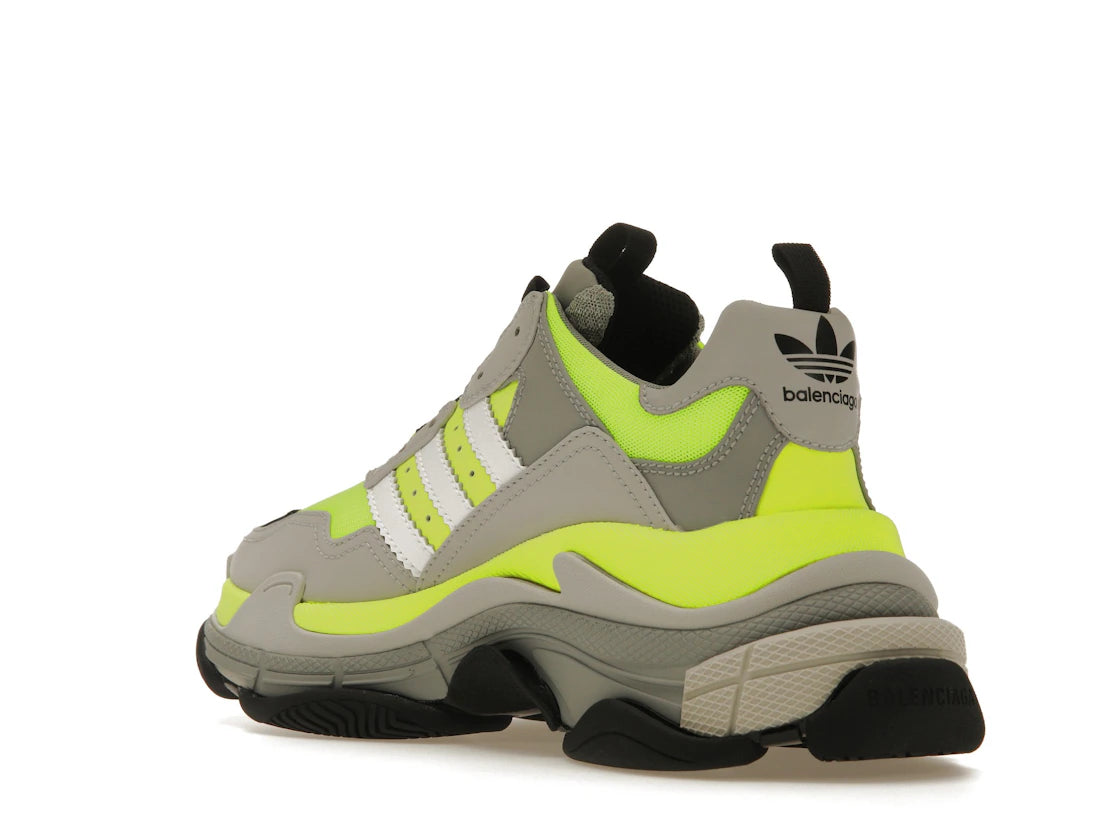Balenciaga x adidas Triple S Fluo Yellow - vue secondaire B