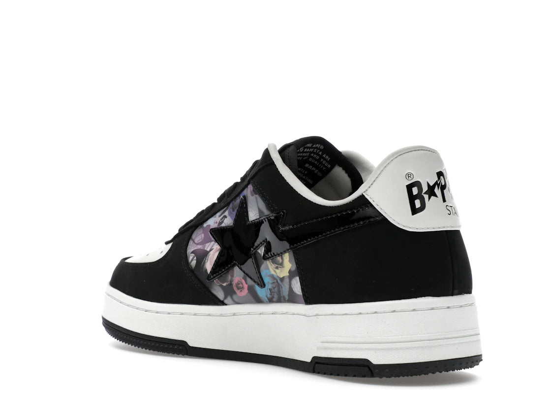 A Bathing Ape Bape Sta #2 Black Multi Roses - vue secondaire B