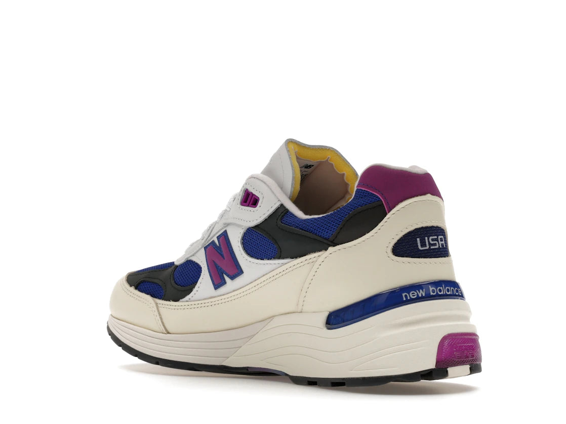 New Balance 992 MiUSA White Royal Purple Fuchsia - vue secondaire B