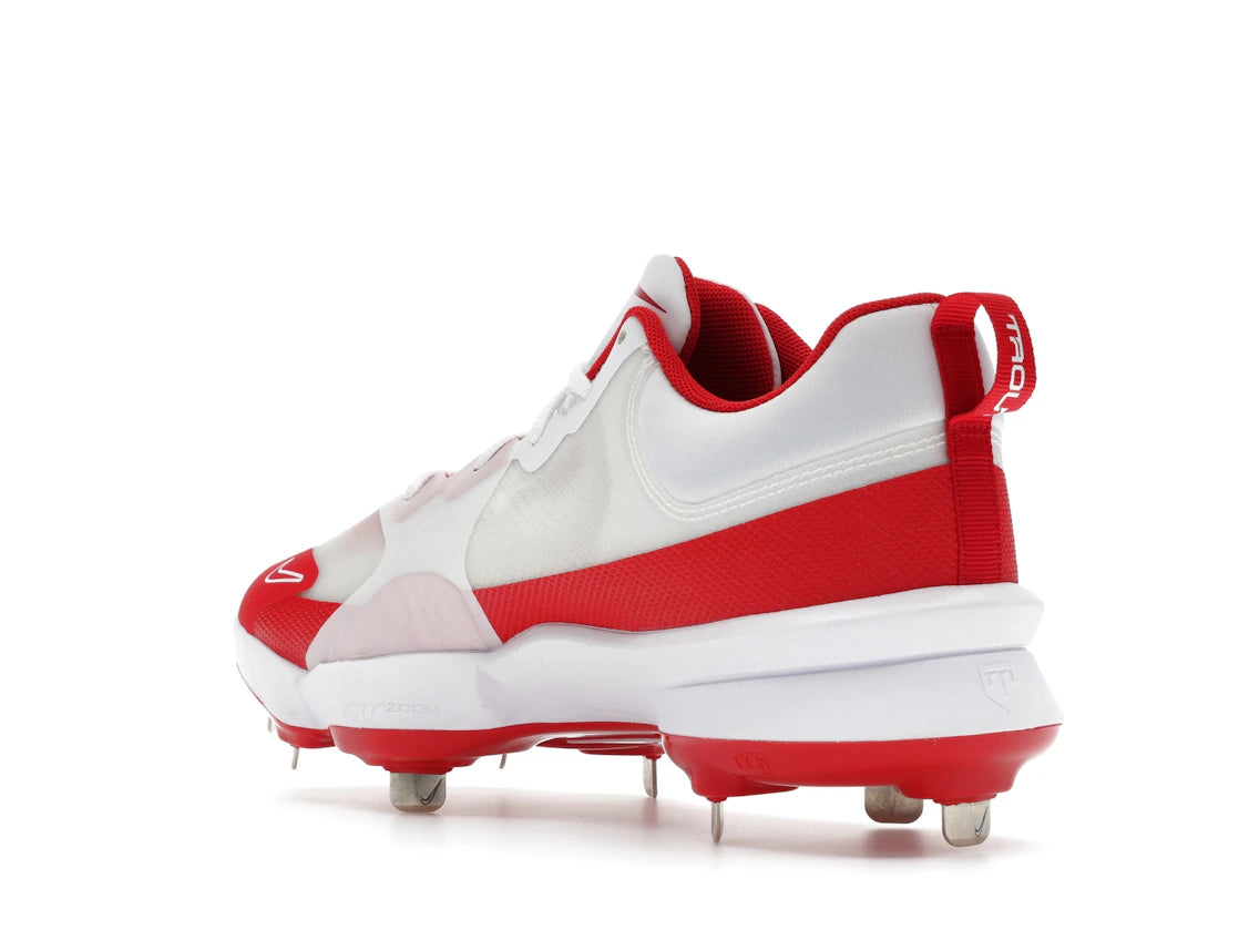 Nike Force Zoom Trout 9 Pro White Team Red University Red - vue secondaire B