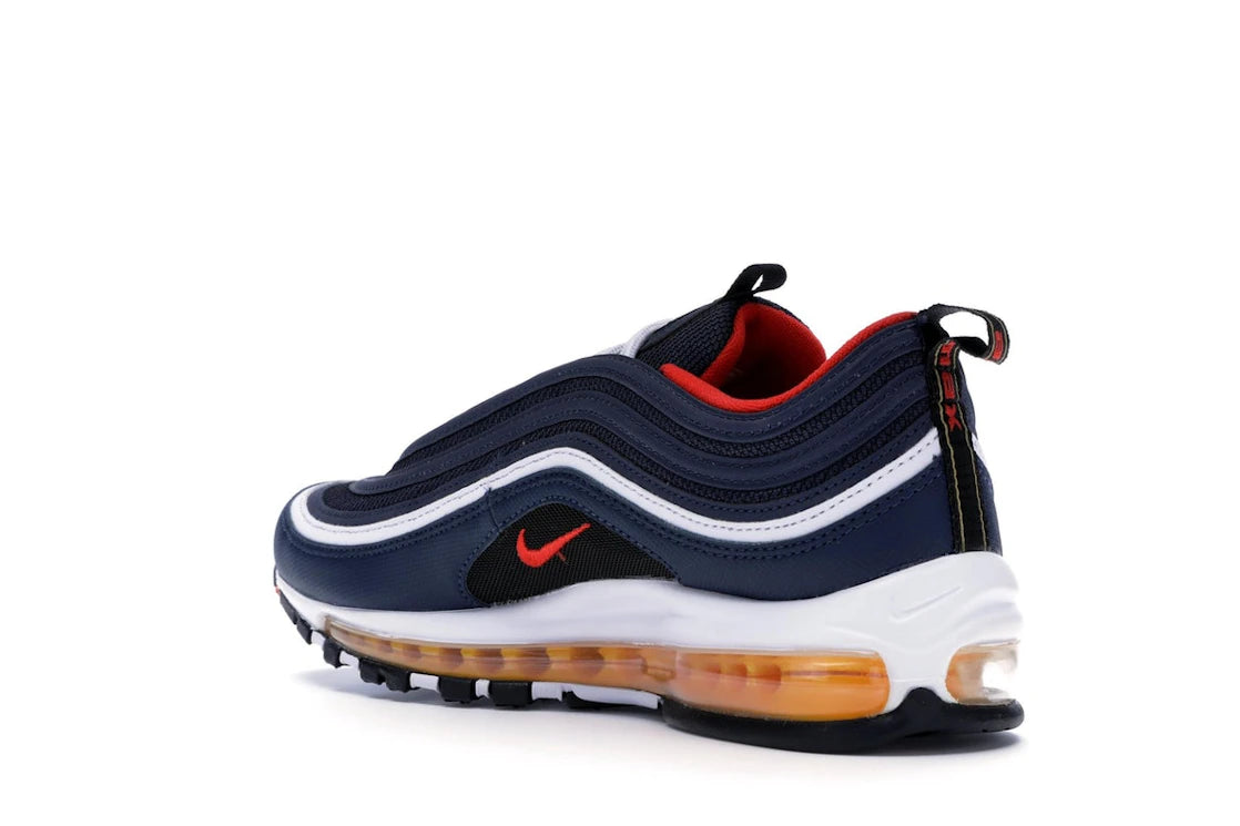 Nike Air Max 97 Midnight Navy Habanero Red - vue secondaire B