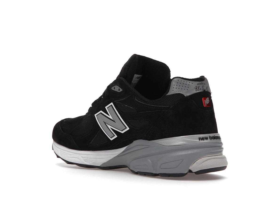 New Balance 990v3 MiUSA Schwarz Weiß - vue secondaire B