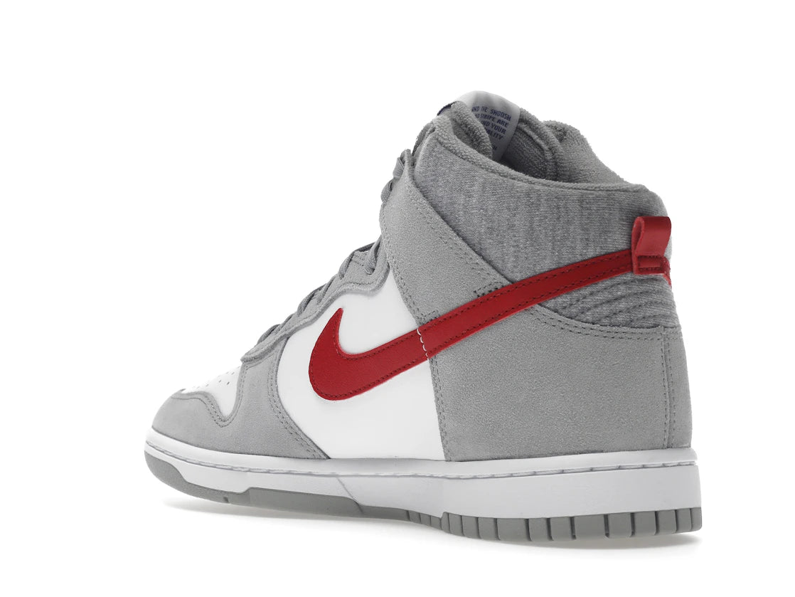 Nike Dunk High Light Smoke Grey Gym Red - vue secondaire B