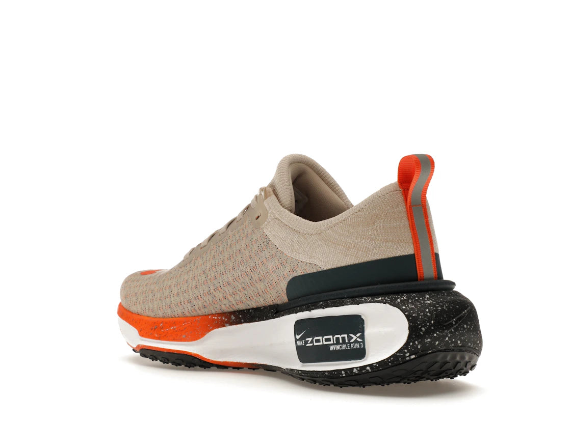 Nike ZoomX Invincible Run 3 Oatmeal Safety Orange - vue secondaire B